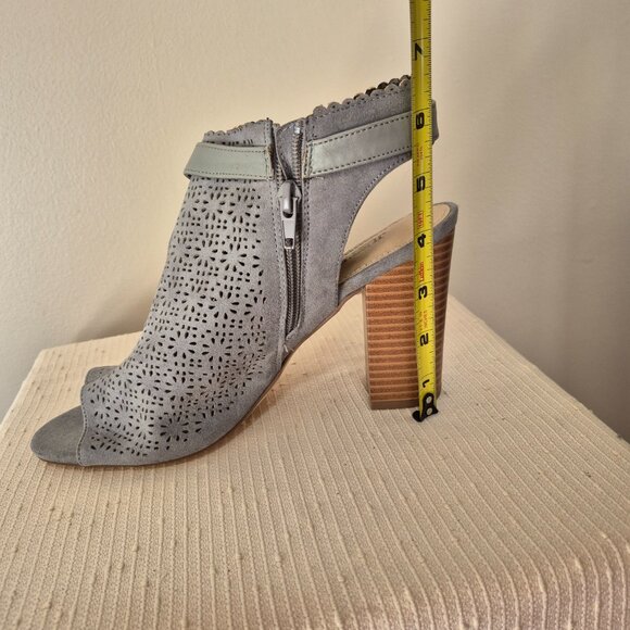 Faux Suede Cutout Booties - Picture 9 of 13